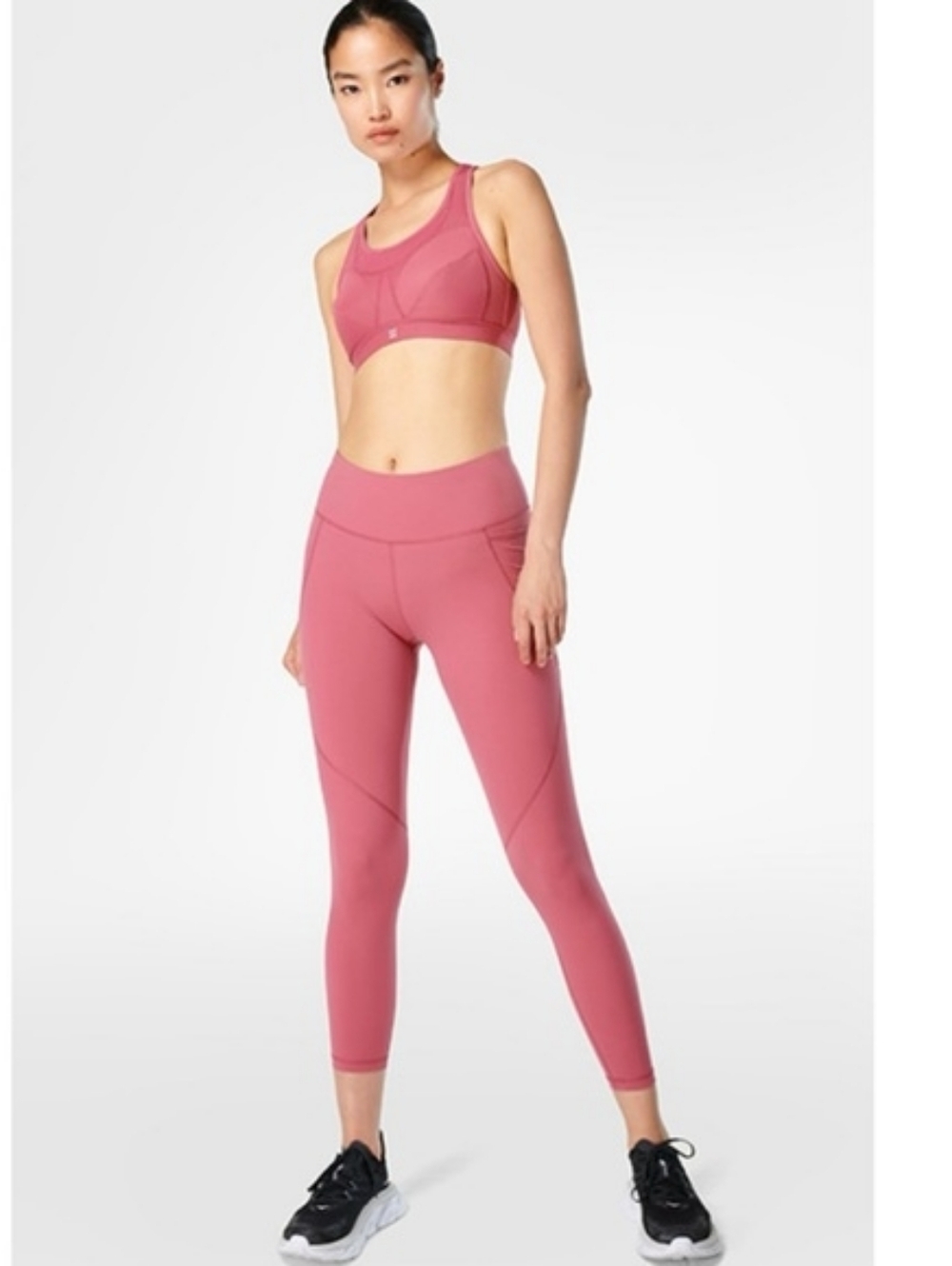 NWOT- Sweaty Betty Power 7/8 High-Waist Dahlia Pink Leggings Women's Size 6